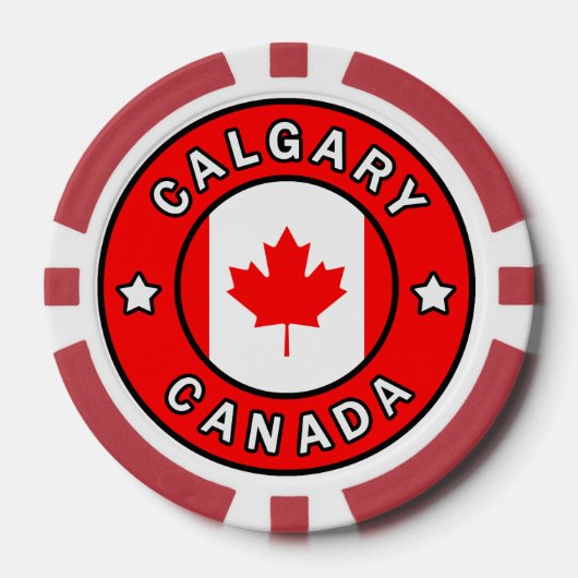 Calgary Canada Poker Chips (Voorkant)