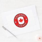 Calgary Canada Rechthoekige Sticker (Envelop)