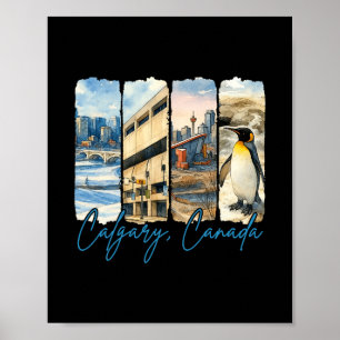 Calgary Canada Reizen Trip Borstelstreek Souvenir Poster