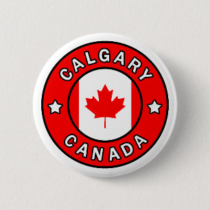 Calgary Canada Ronde Button 5,7 Cm