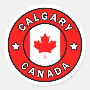 Calgary Canada Ronde Sticker