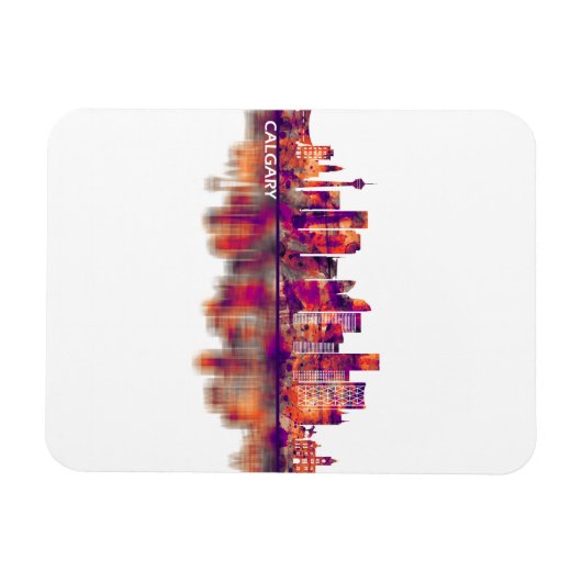 Calgary Canada Skyline Magneet (Horizontaal)