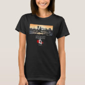 Calgary Canada Skyline Vakantie Souvenirstad T-shirt (Voorkant)