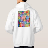 Calgary Canada Stadkaart Hoodie (Achterkant)