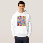 Calgary Canada Stadkaart Hoodie (Voorkant volledig)
