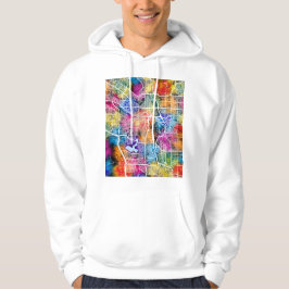 Calgary Canada Stadkaart Hoodie