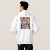 Calgary Canada Stadkaart Hoodie (Achterkant volledig)