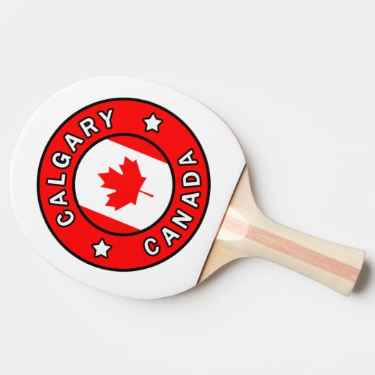 Calgary Canada Tafeltennisbatje (Zijkant)
