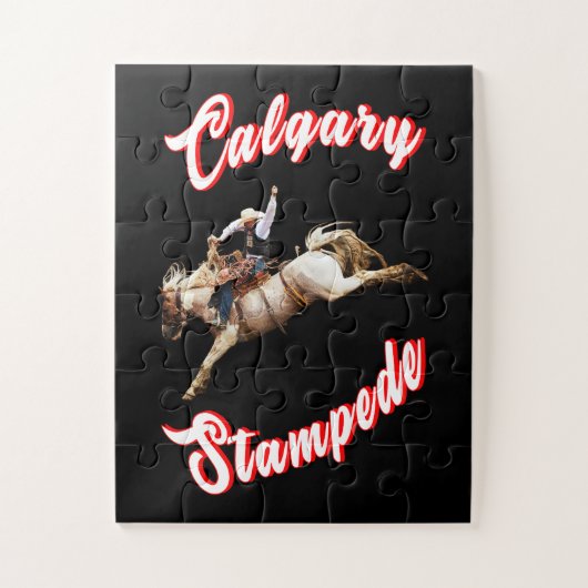 Calgary Canada Uur Juli Ruiters Calgary Stampede Legpuzzel (Verticaal)