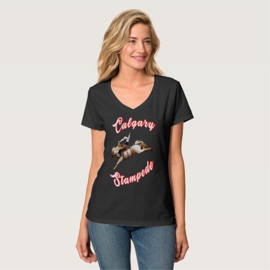 Calgary Canada Uur Juli Ruiters Calgary Stampede T-shirt (Voorkant volledig)