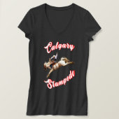 Calgary Canada Uur Juli Ruiters Calgary Stampede T-shirt (Design voorkant)