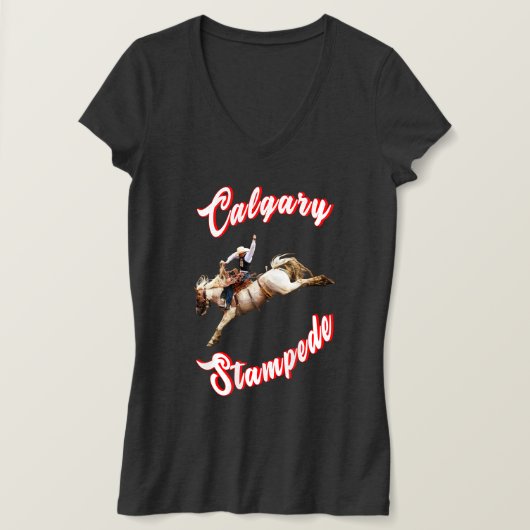 Calgary Canada Uur Juli Ruiters Calgary Stampede T-shirt (Design voorkant)