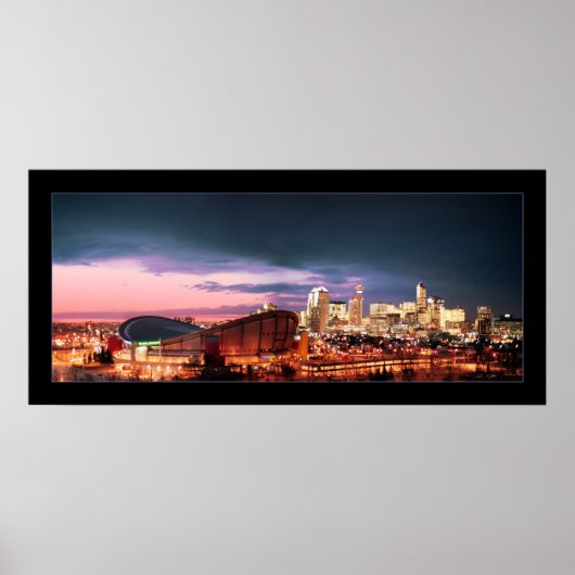 Calgary Chinook & Sunset Poster (Voorkant)