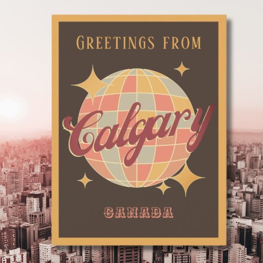 Calgary City Alberta Canada Briefkaart