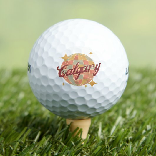 Calgary City Alberta Canada golf retro Golfballen