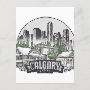 Calgary City Canada Verenigde Staten Briefkaart