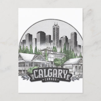 Calgary City Canada Verenigde Staten Briefkaart