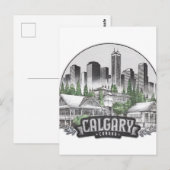 Calgary City Canada Verenigde Staten Briefkaart (Voorkant / Achterkant)