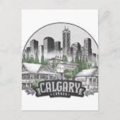 Calgary City Canada Verenigde Staten Briefkaart (Voorkant)