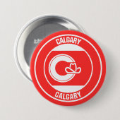 Calgary Columbia Round Emblem Ronde Button 7,6 Cm (Voorkant /achterkant)