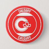 Calgary Columbia Round Emblem Ronde Button 7,6 Cm (Voorkant)