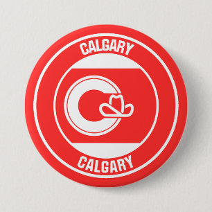 Calgary Columbia Round Emblem Ronde Button 7,6 Cm