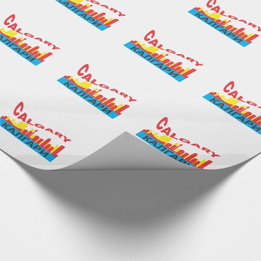 Calgary cyrillic cadeaupapier (Hoek)