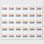 Calgary cyrillic cadeaupapier (Vlak)