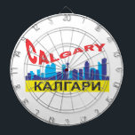 Calgary cyrillic dartbord<br><div class="desc">Calgary cyrillic</div>