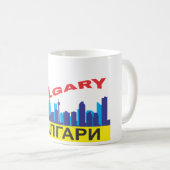 Calgary cyrillic koffiemok (Voorkant rechts)