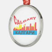 Calgary cyrillic metalen ornament (Links)