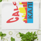 Calgary cyrillic theedoek (Gevouwen)