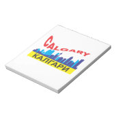 Calgary cyrillisch notitieblok (Linkerzijde)