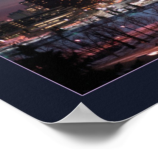 Calgary - De Bevroren rivier (grens) Poster (Hoek)