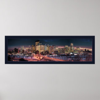 Calgary - De Bevroren rivier (grens) Poster