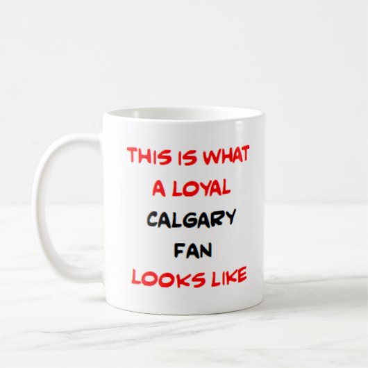 Calgary-fan, loyaal koffiemok (Links)