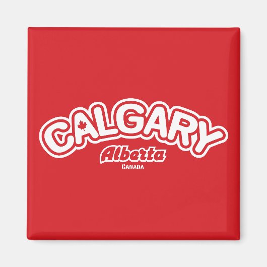 Calgary Leaf Magneet (Voorkant)