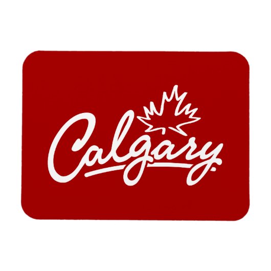 Calgary Leaf Script Magneet (Horizontaal)