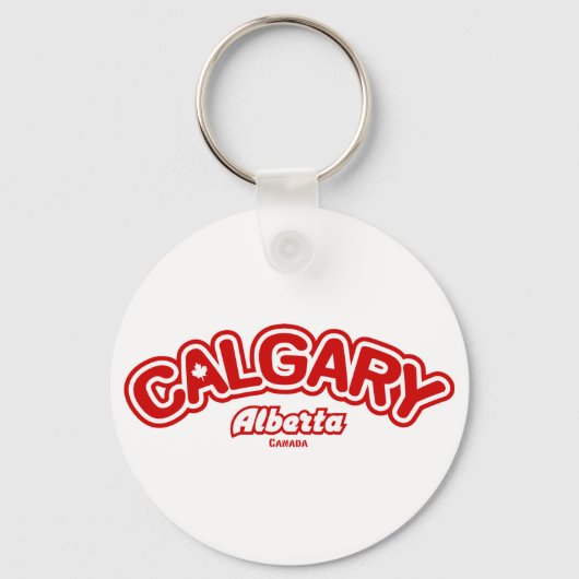 Calgary Leaf Sleutelhanger (Voorkant)