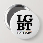 CALGARY LGBT -.png Ronde Button 4,0 Cm (Voorkant /achterkant)