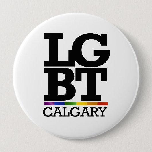 CALGARY LGBT -.png Ronde Button 4,0 Cm (Voorkant)