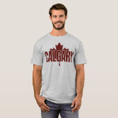 Calgary  Maple Leaf Graphic T-Shirt – AB (Voorkant volledig)