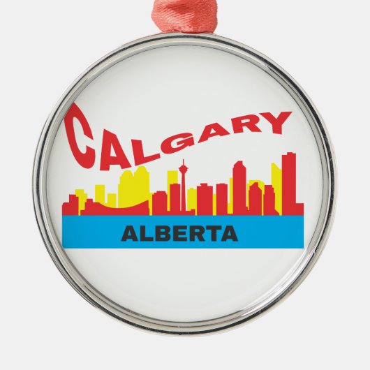 Calgary Metalen Ornament (Voorkant)