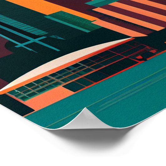 Calgary Minimalist Poster (Hoek)