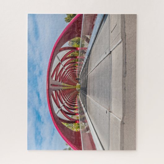 Calgary Peace Bridge. Legpuzzel (Verticaal)