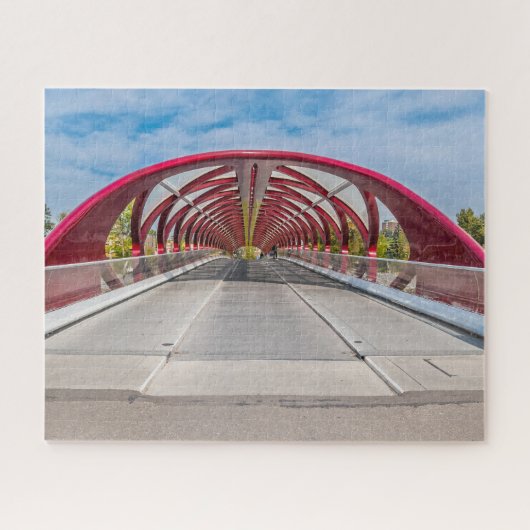 Calgary Peace Bridge. Legpuzzel (Horizontaal)