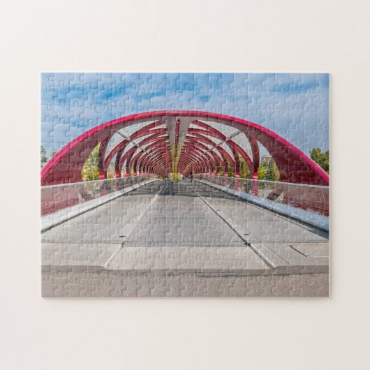 Calgary Peace Bridge. Legpuzzel (Horizontaal)