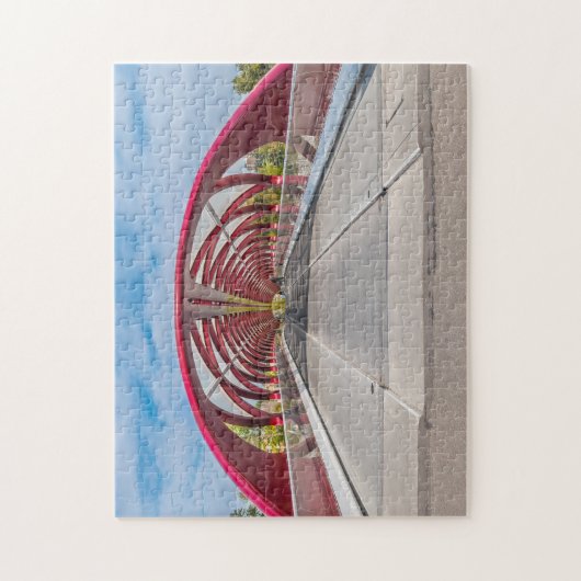 Calgary Peace Bridge. Legpuzzel (Verticaal)