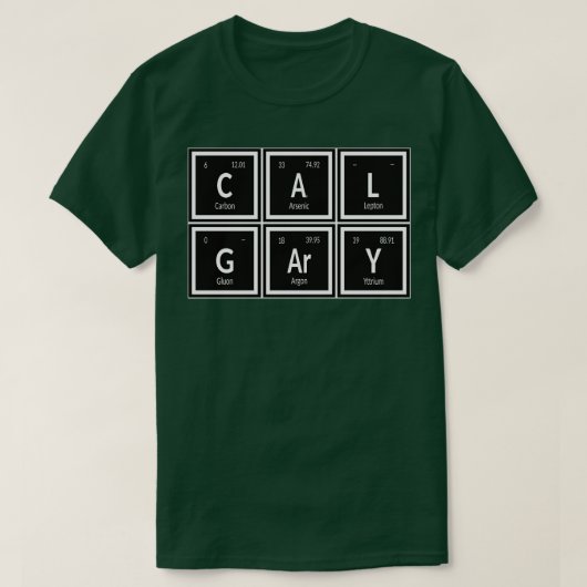 Calgary Periodic Table T-shirt (Design voorkant)