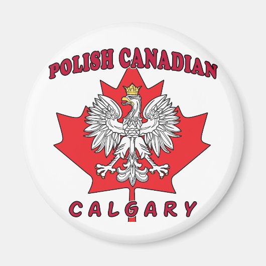 Calgary Pools Canadees Leaf Magneet (Voorkant)